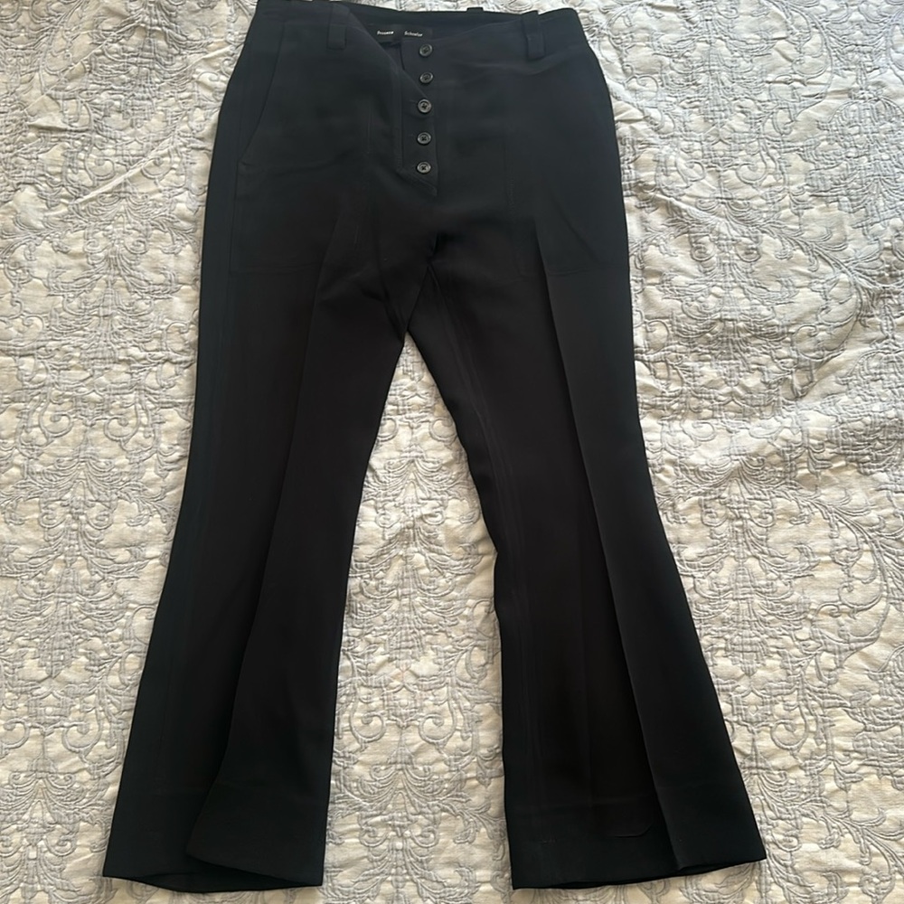 Prownza Schouler flared black pants   Size 4